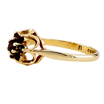 9ct gold Garnet Cluster Ring size N